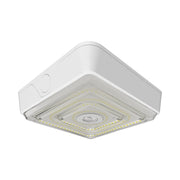 RAB VAN40W Adjustable Optics Canopy Light 5696 Lumens Selectable 40W-20W Selectable CCT 120-277V Surface Mount White