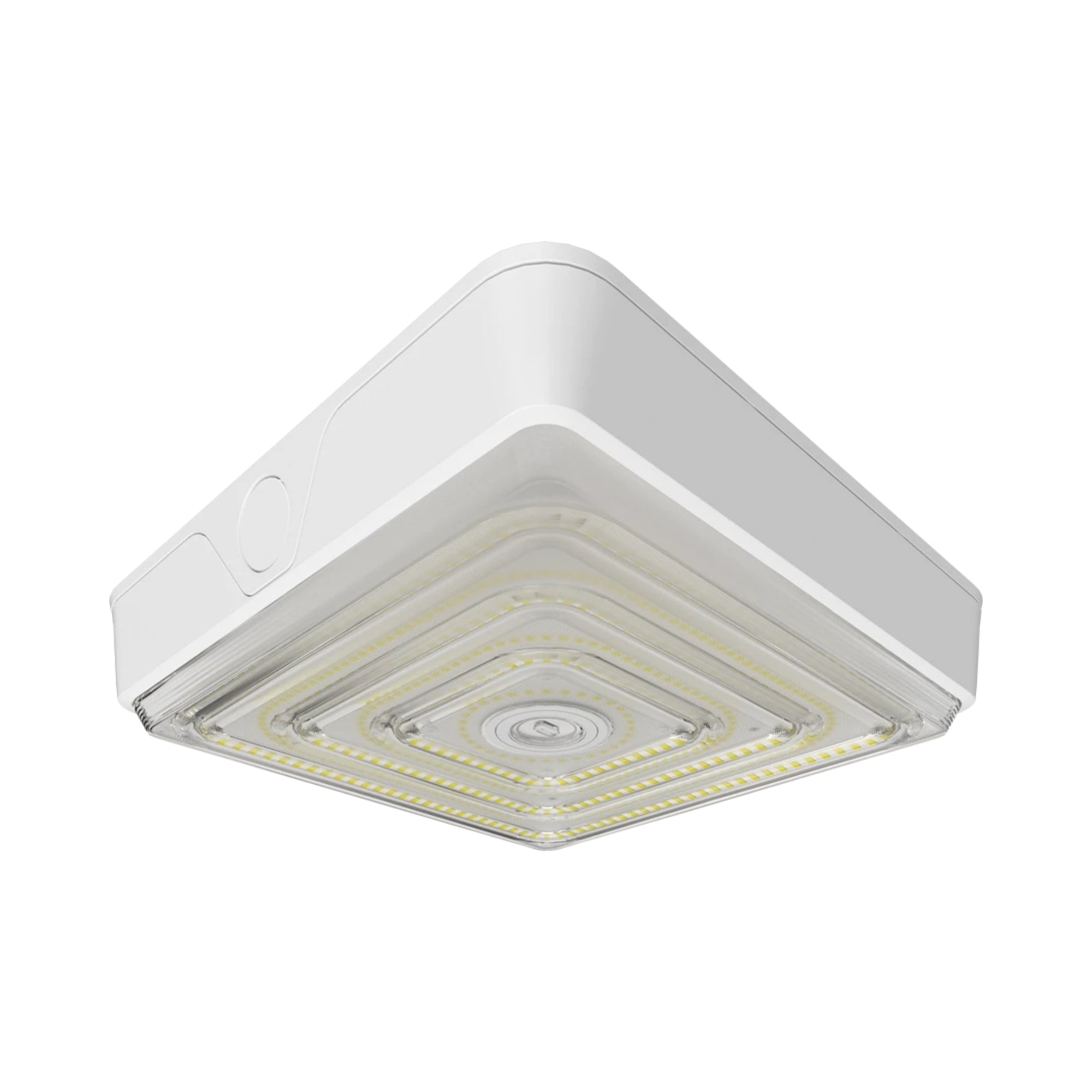 RAB VAN40/VAN40W/VAN75/VAN75W Field Adjustable LED Canopy Light Selectable Wattage & Optics 120-277V Bronze/White