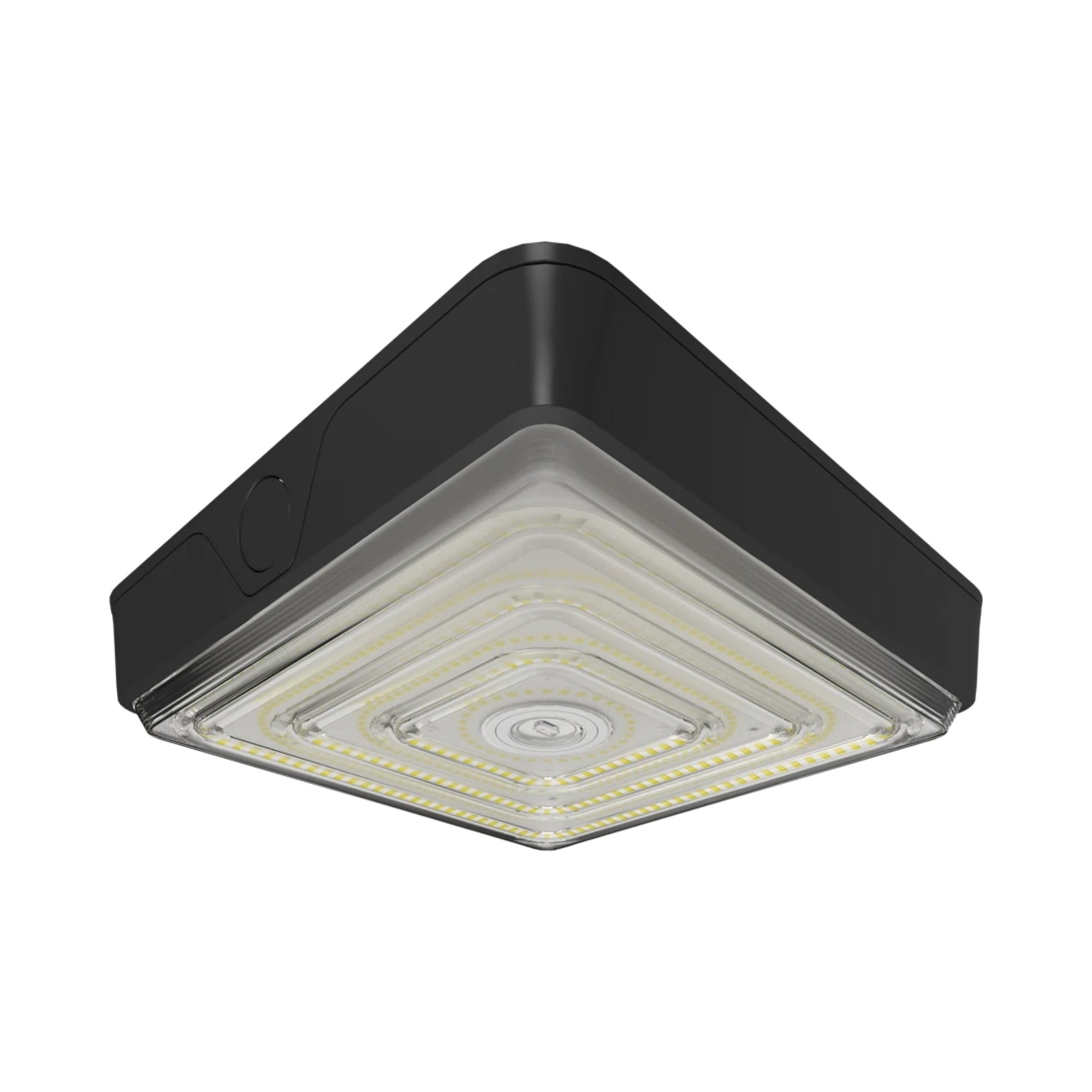 RAB VAN75 Adjustable Optics Canopy Light 11247 Lumens Selectable 75W-40W Selectable CCT 120-277V Surface Mount Bronze
