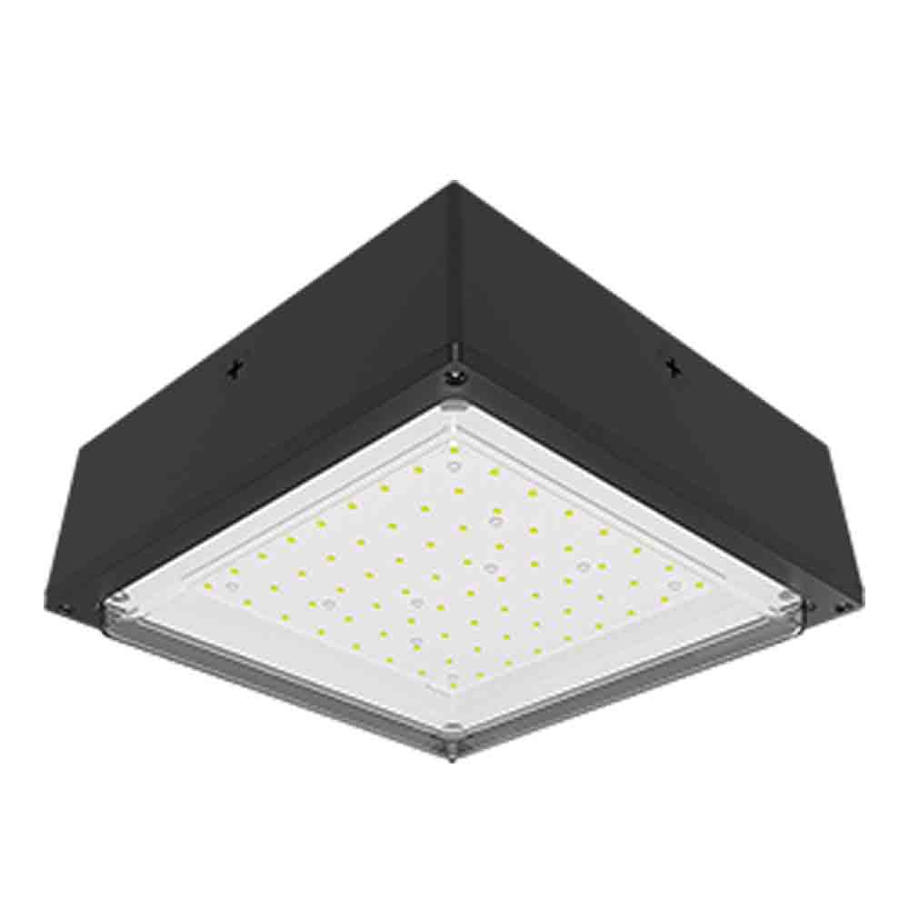 LED Canopy Light, 9340 Lumens, 75 Watts, 5000K, 120-277V, Vandal Proof - Bees Lighting