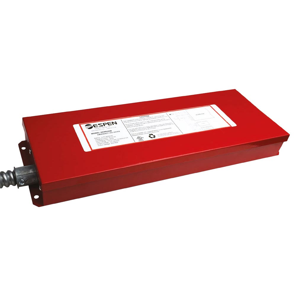 Emergency Battery Backup Inverter 20 Watts 120-277V Input Type B Lamps Compatible