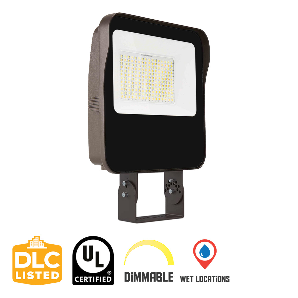 LED Flood Light, 120 Watts, 18000 Lumens, 5000K, Trunnion, 120-277V - Bees Lighting