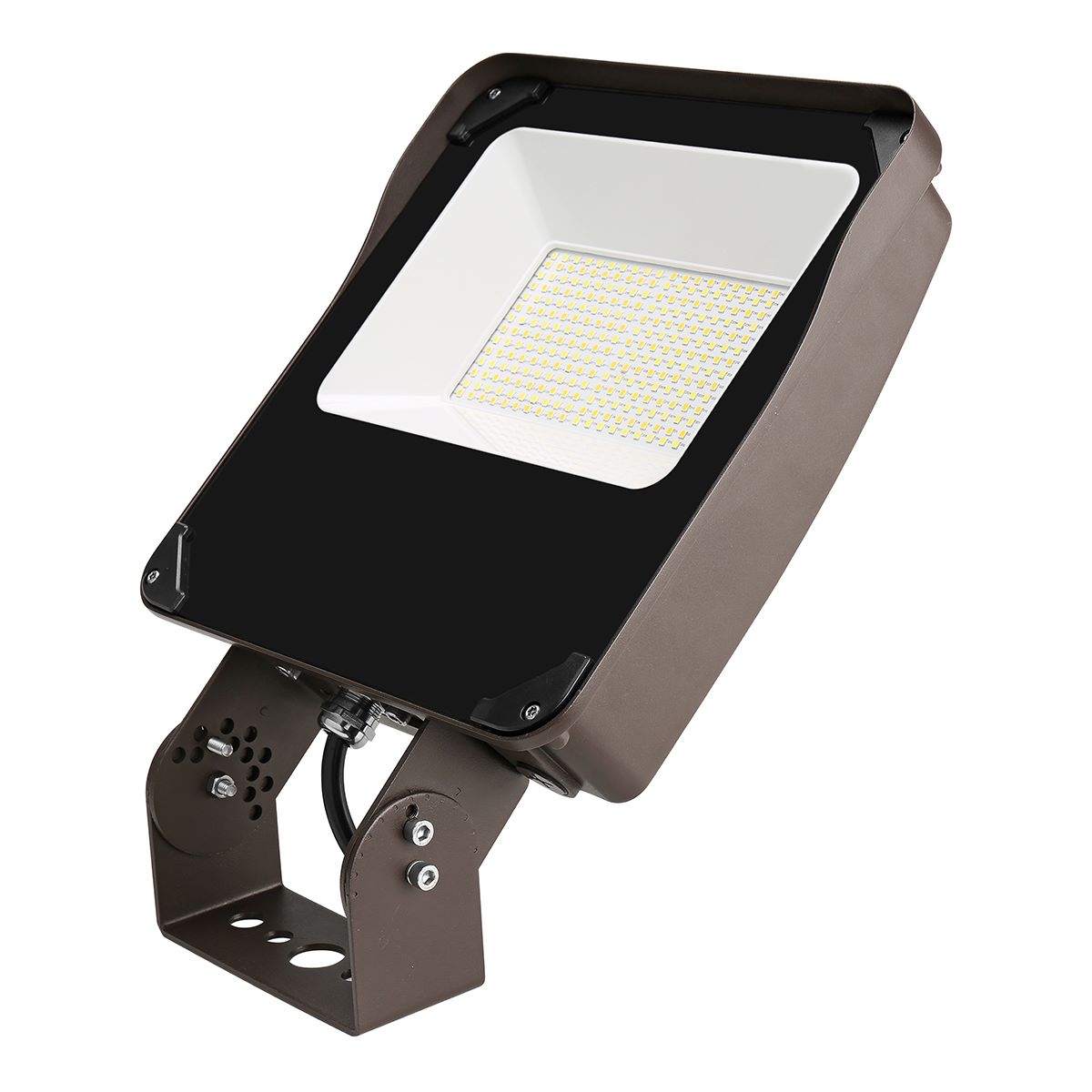LED Flood Light, 19000 Lm, 120W, 30K|40K|50K, Photocell & Trunnion Mount, 120-277V - Bees Lighting