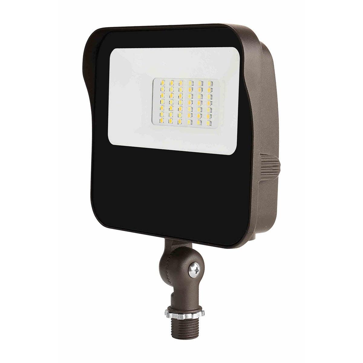 9,700 adjustable Lumens LED Flood Light With Photocell, 65W 30K/40K/50K, 120-277V, Knuckle Mount