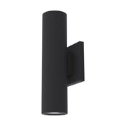 LED Outdoor Cylinder Light, 10W, 800 Lumens, 30K/40K/50K, 120V, Black - Bees Lighting