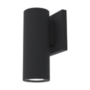 LED Outdoor Cylinder Light, Up/Down Light, 20W, 800 Lumens, 30K/40K/50K, 120V, Black - Bees Lighting