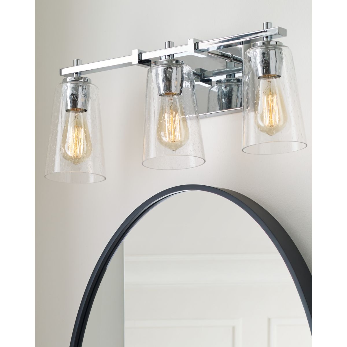 Mercer 29 in. 3 Lights Vanity Light Chrome Finish - Bees Lighting