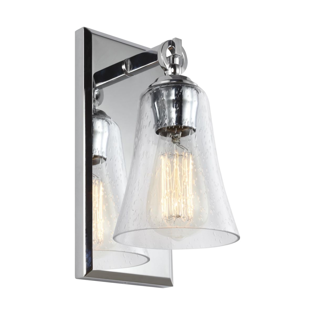 Monterro 11 in. Armed Sconce Chrome Finish - Bees Lighting