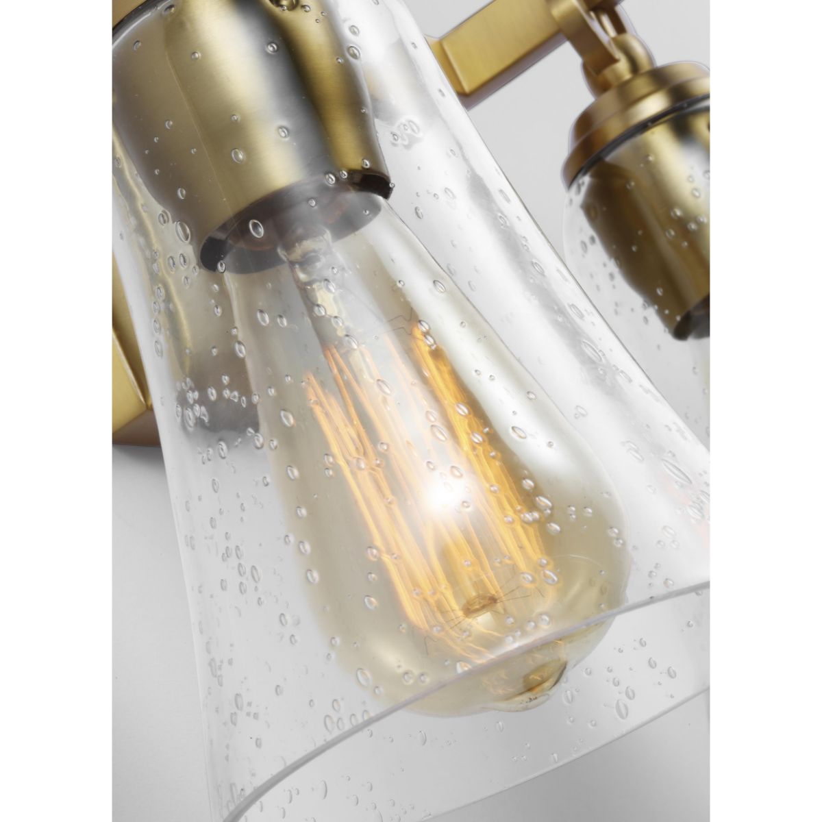 Monterro 14 in. 2 Lights Vanity Light Brass Finish - Bees Lighting