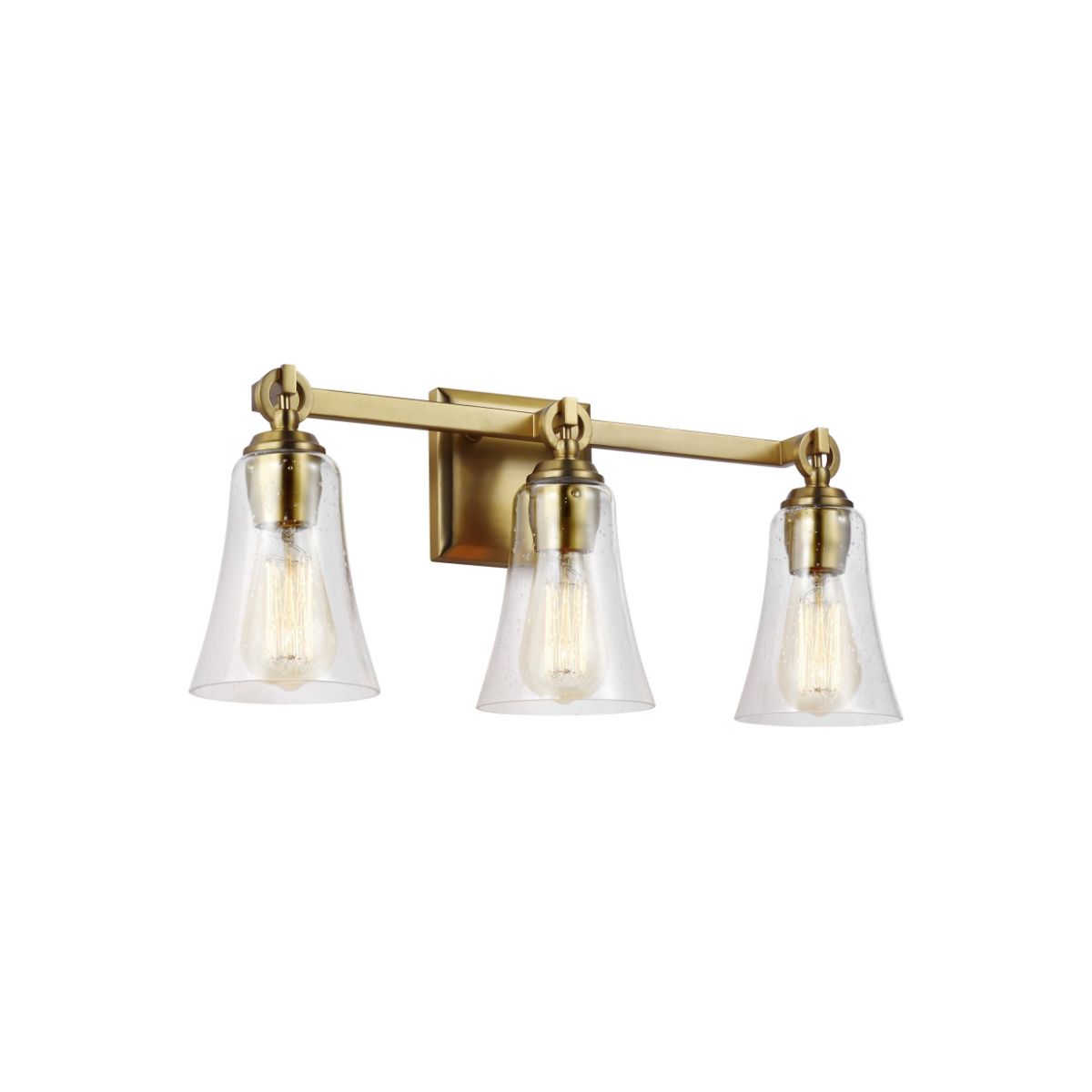 Monterro 22 in. 3 lights Vanity Light Brass Finish - Bees Lighting