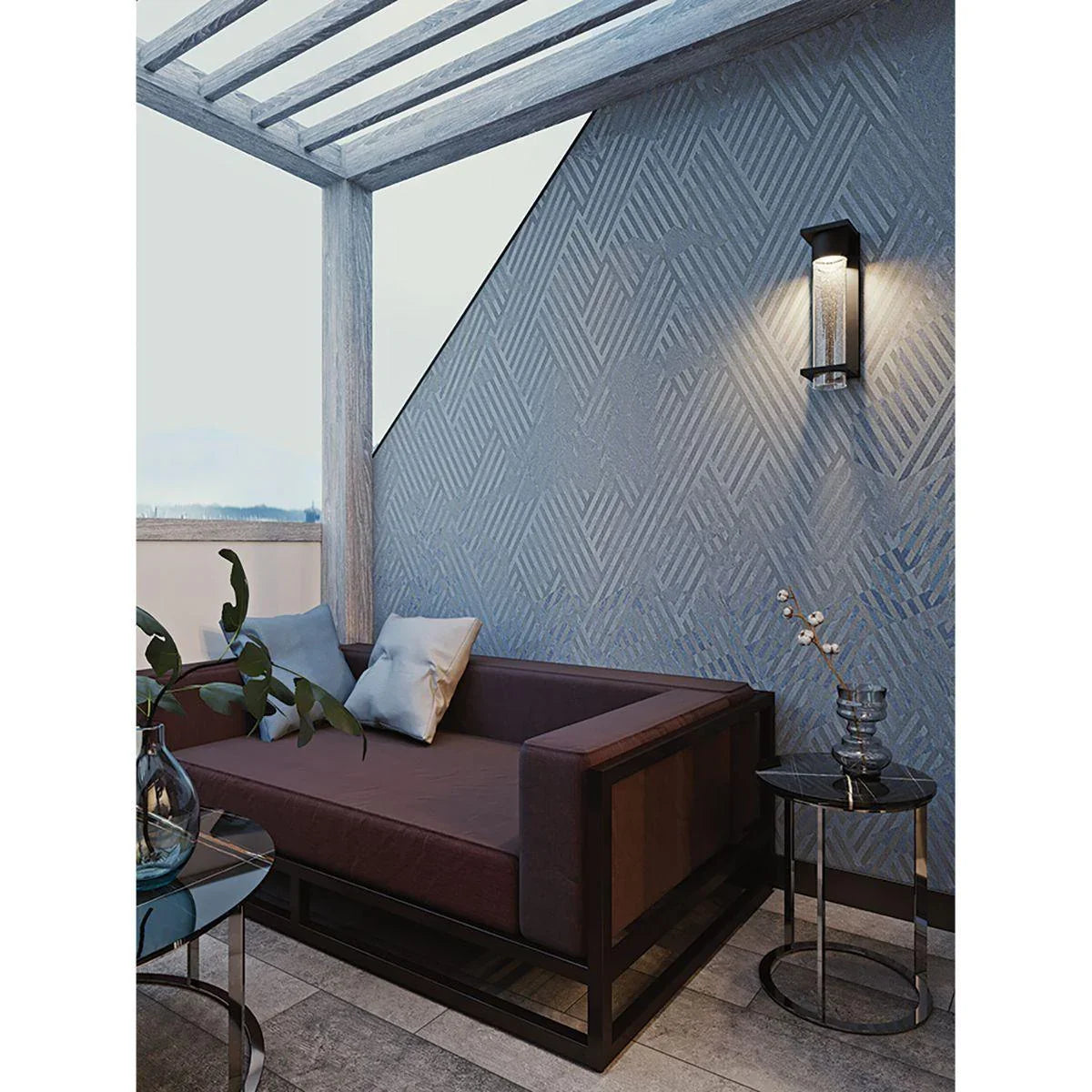 Vasari LED Outdoor Wall Light Black - Bees Lighting