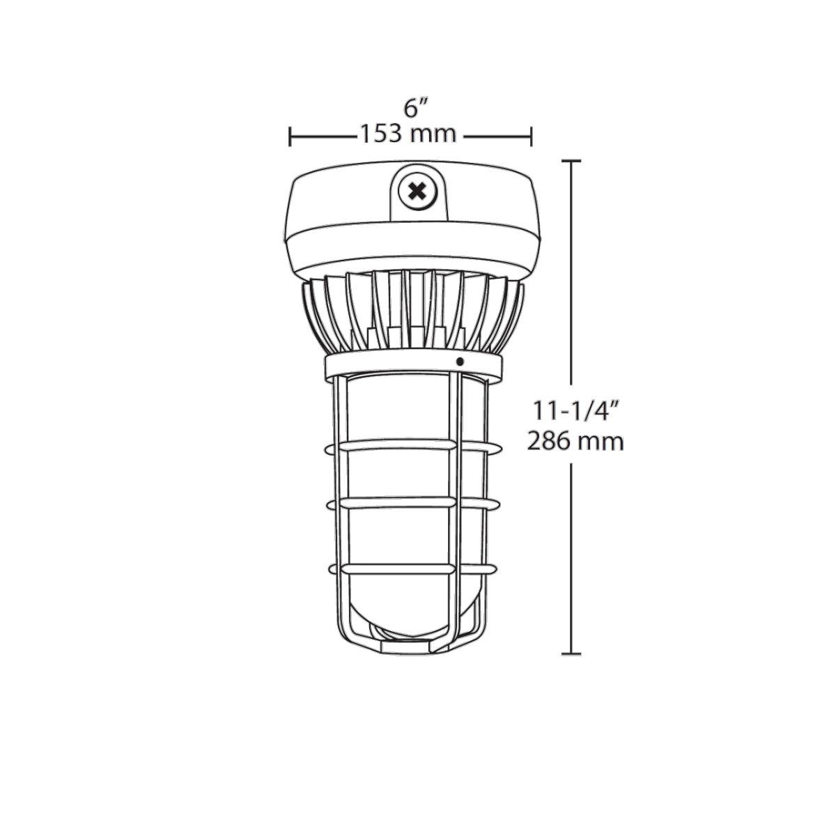 LED Jelly Jar Light Fixture, 26W, 2000 Lumens, 4900K, 120-277V, Ceiling Mount - Bees Lighting