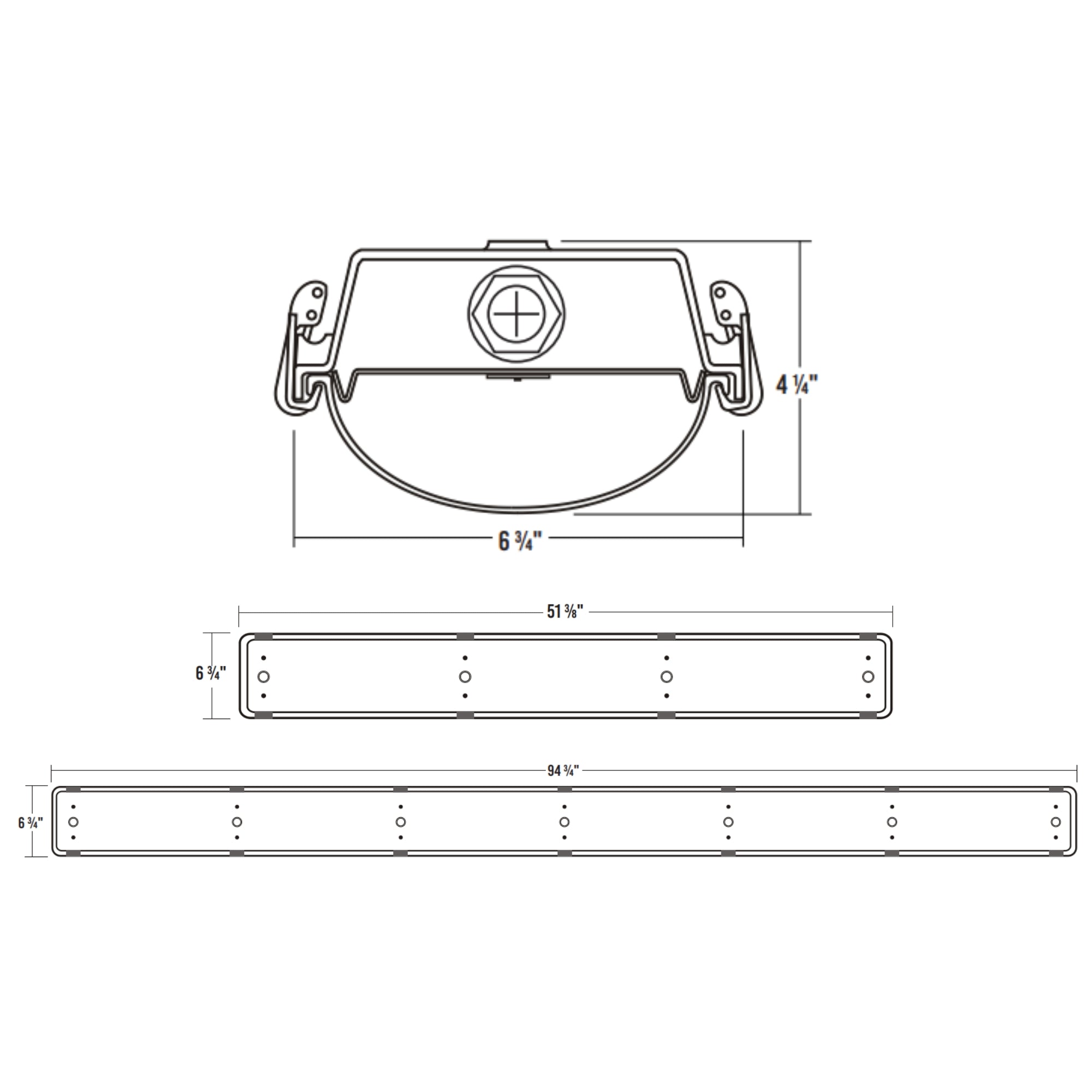 CIT200 Vapor Tight, 6.75" Wide Fully Gasketed Vapor Tight Light