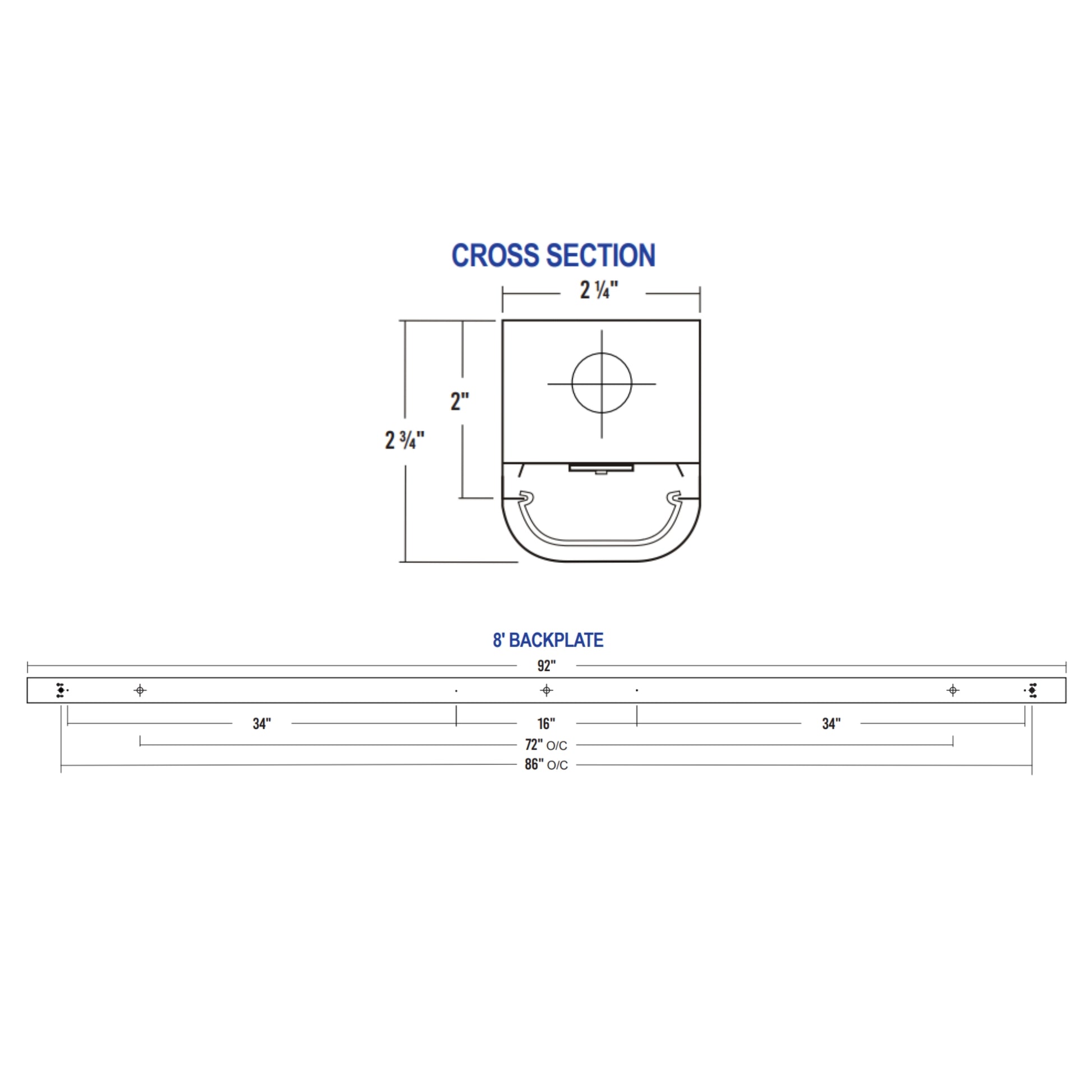 STW100 LED Strip Light, Surface-mounted/Suspended 2.25" Wide Strip - Bees Lighting
