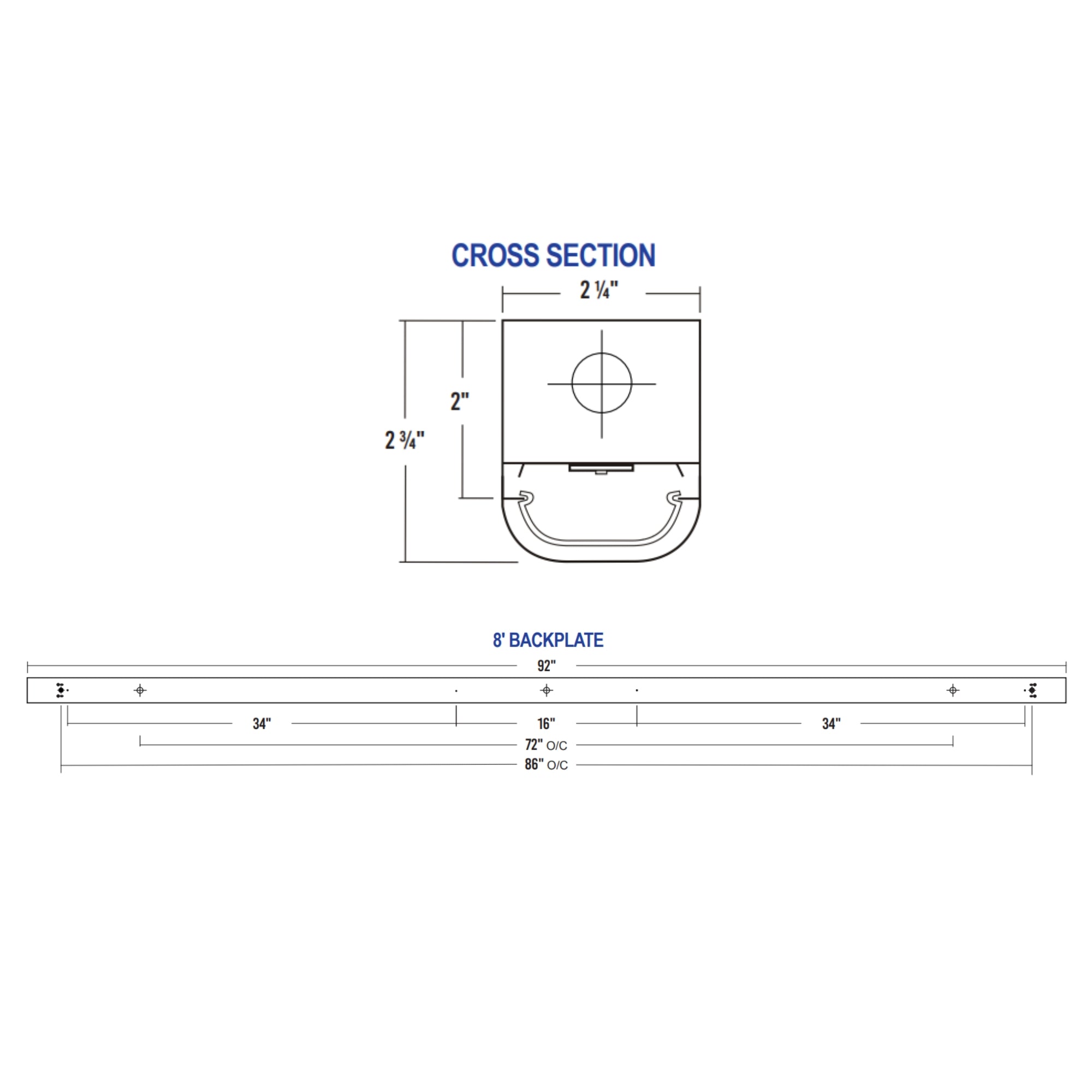 STW100 LED Strip Light, Surface-mounted/Suspended 2.25" Wide Strip - Bees Lighting