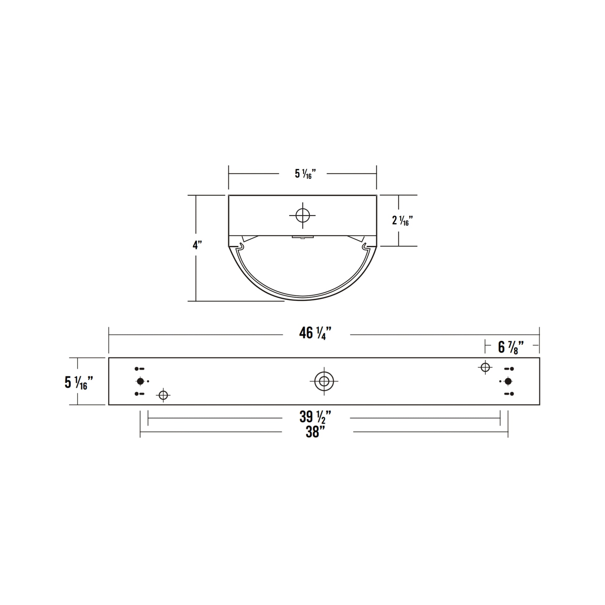 STW200 LED Strip Light, Surface-mounted/Suspended 5" Wide Strip - Bees Lighting