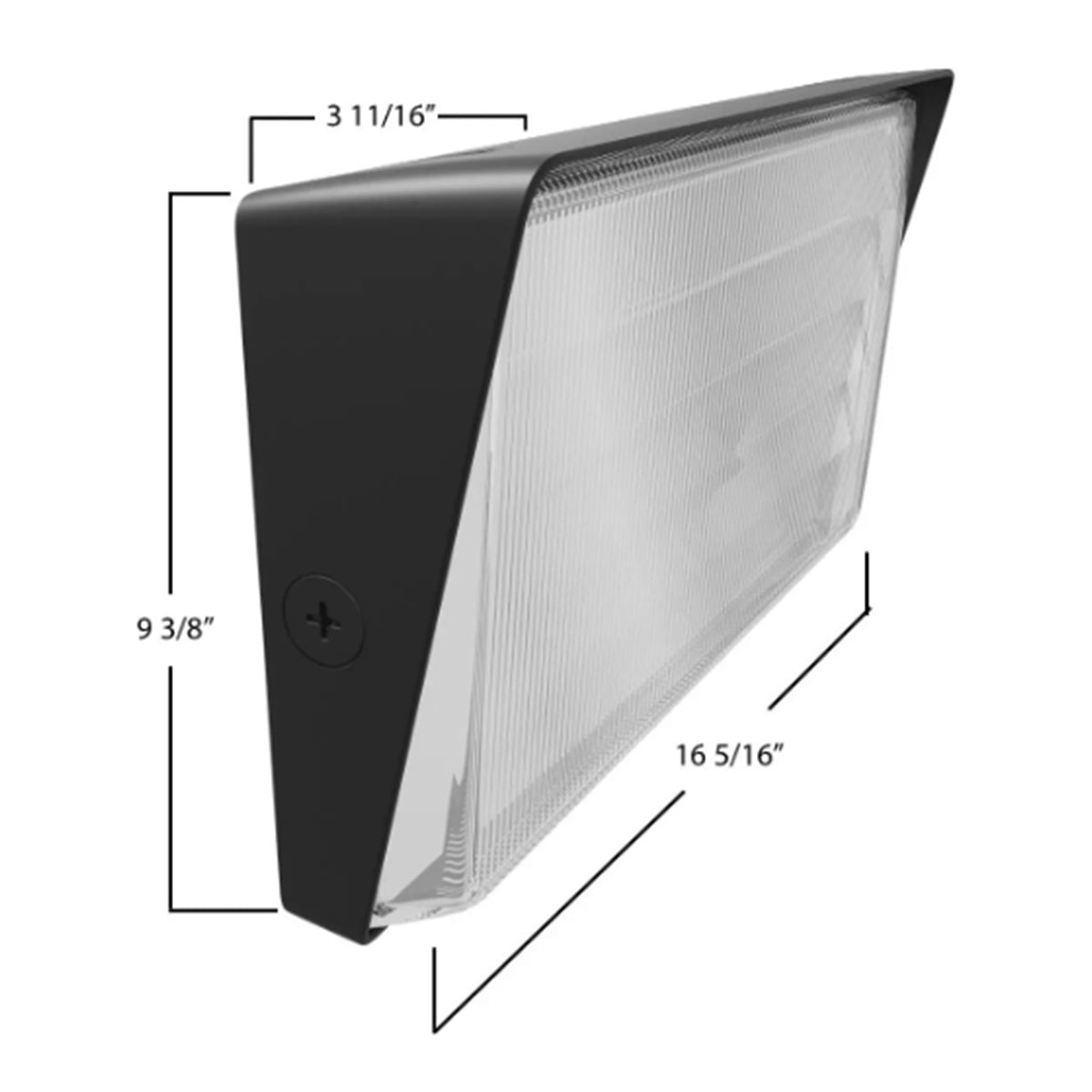 LED Standard Wall Pack With Photocell, 75/100/150 Watts Field Adjustable, 30K/40K/50K, 120-277V