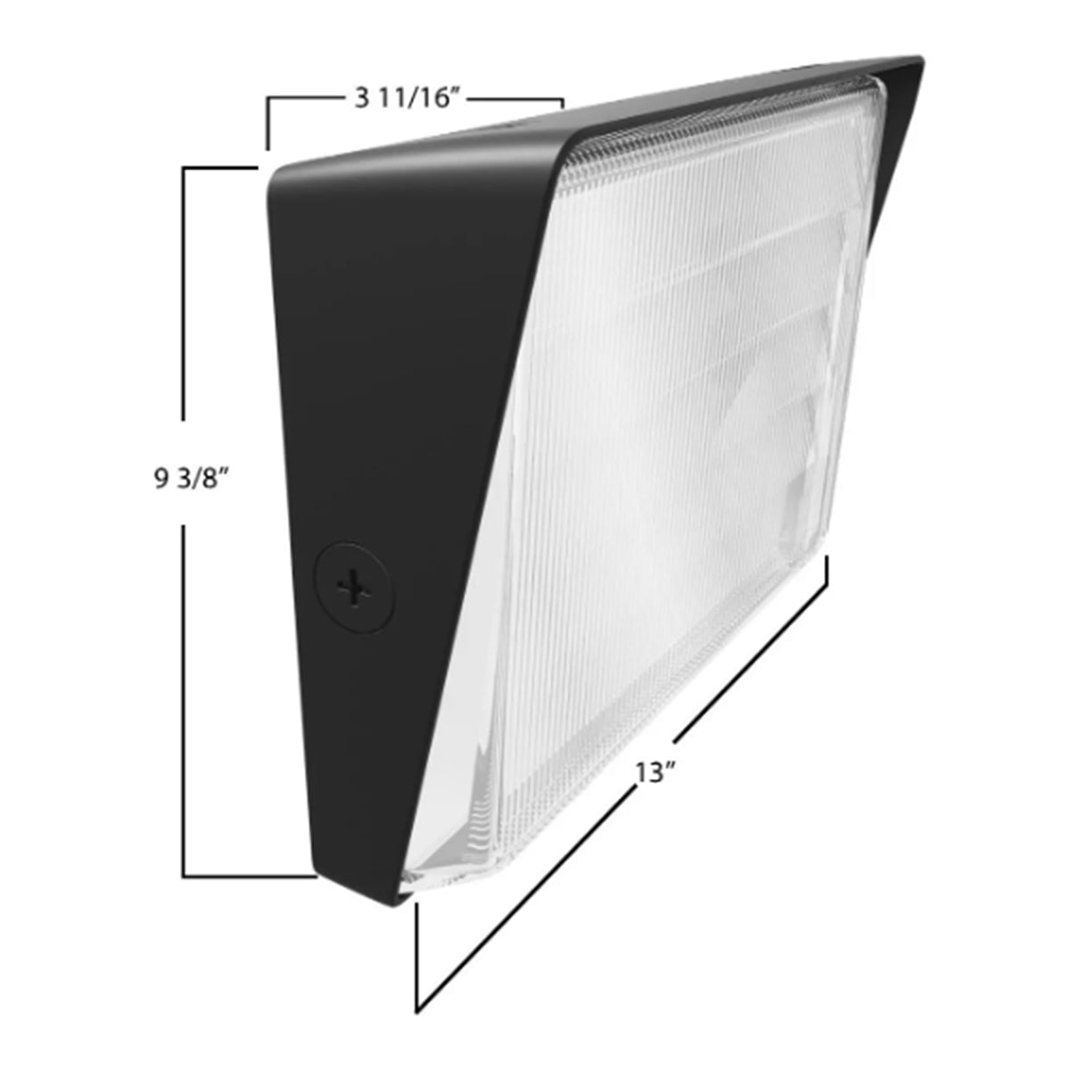 LED Wall Pack, 12500 Lumens, 80W, 30K/40K/50K, 120-277V - Bees Lighting