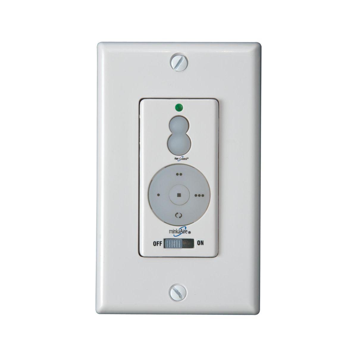 3-Speed Ceiling Fan And Light Wall Control Fan Reverse, White Finish - Bees Lighting