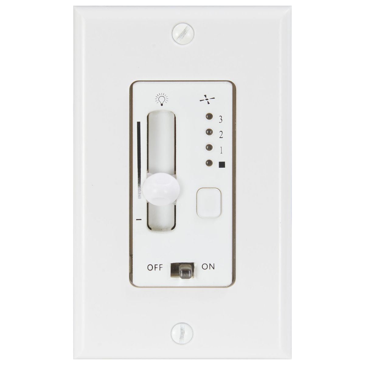 Minute 3-Speed DC Ceiling Fan and Full Range Light Dimmer Slide Control - Bees Lighting