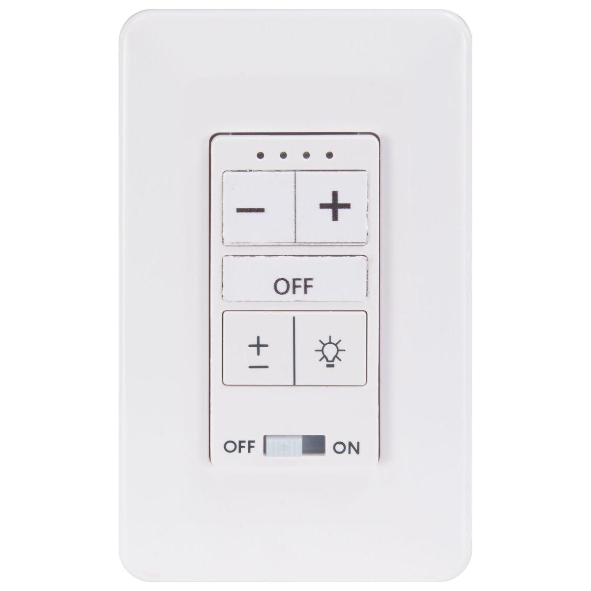 Watt 4-Speed Ceiling Fan And Light Wall Control, White Finish - Bees Lighting