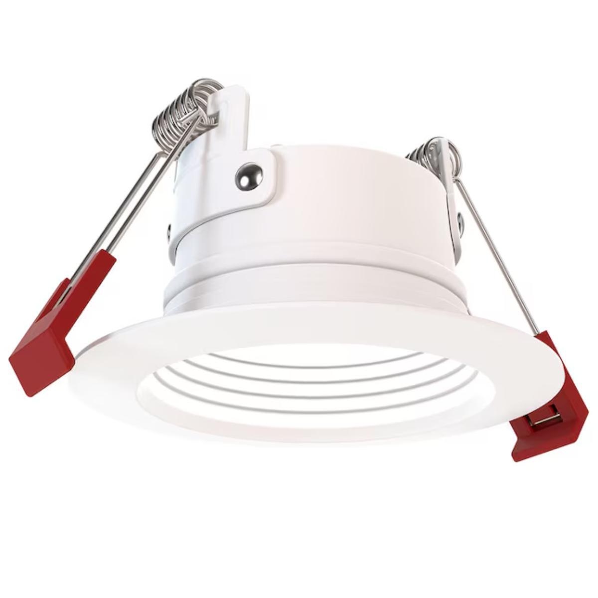 2 inch Wafer Canless LED Recessed Light, 10 Watt, Adjustable 544/725/907 Lumens, Selectable CCT, 2700K to 5000K, Baffle Trim