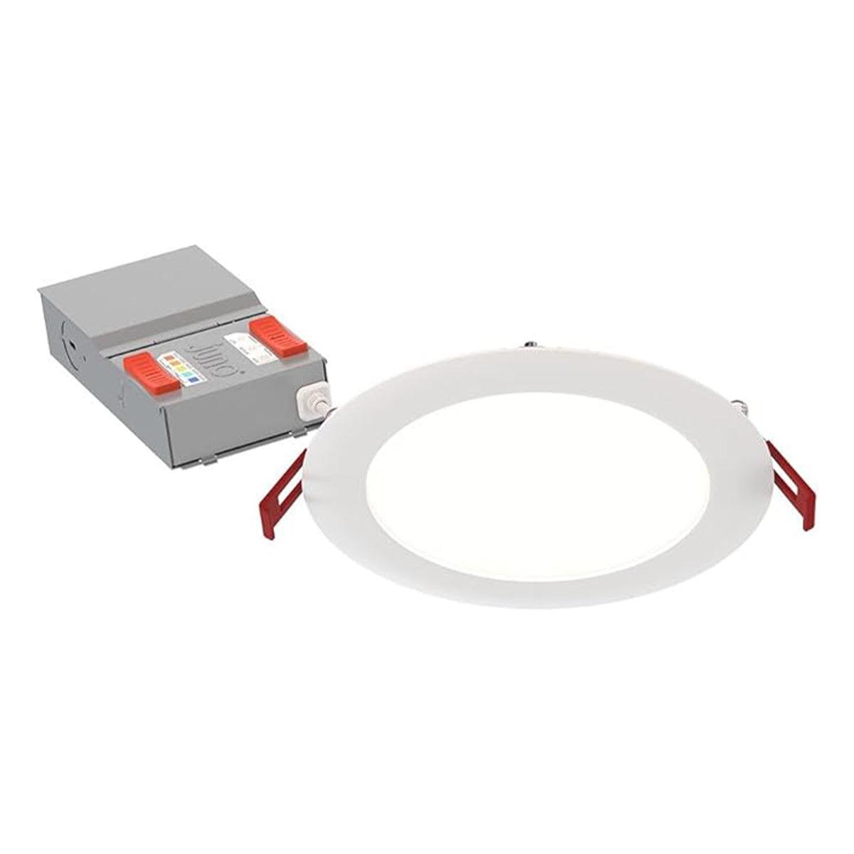 6 inch Wafer Canless Ultra Thin LED Recessed Light, 16 Watt, 1300 Lumens, Selectable CCT, 2700K to 5000K, 120-277V