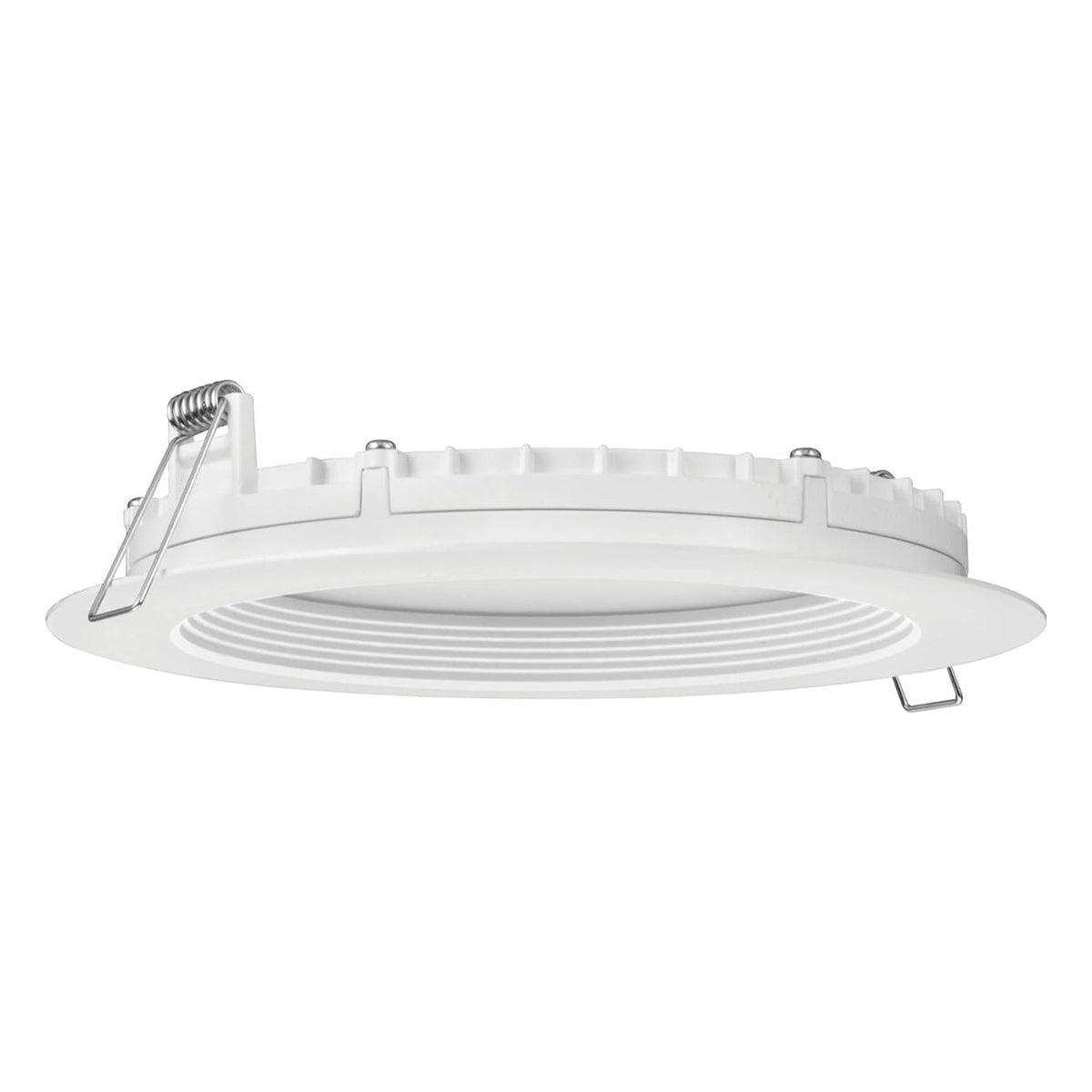 6 In. Wafer Regress LED Recessed Light, 1000 Lumens, Selectable CCT, 2700K to 5000K, White Finish