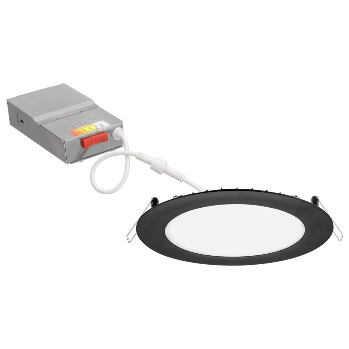 6" Wafer Ultra-Thin Recessed, 13W, 1000 Lumens, Selectable CCT, Black Finish - Bees Lighting