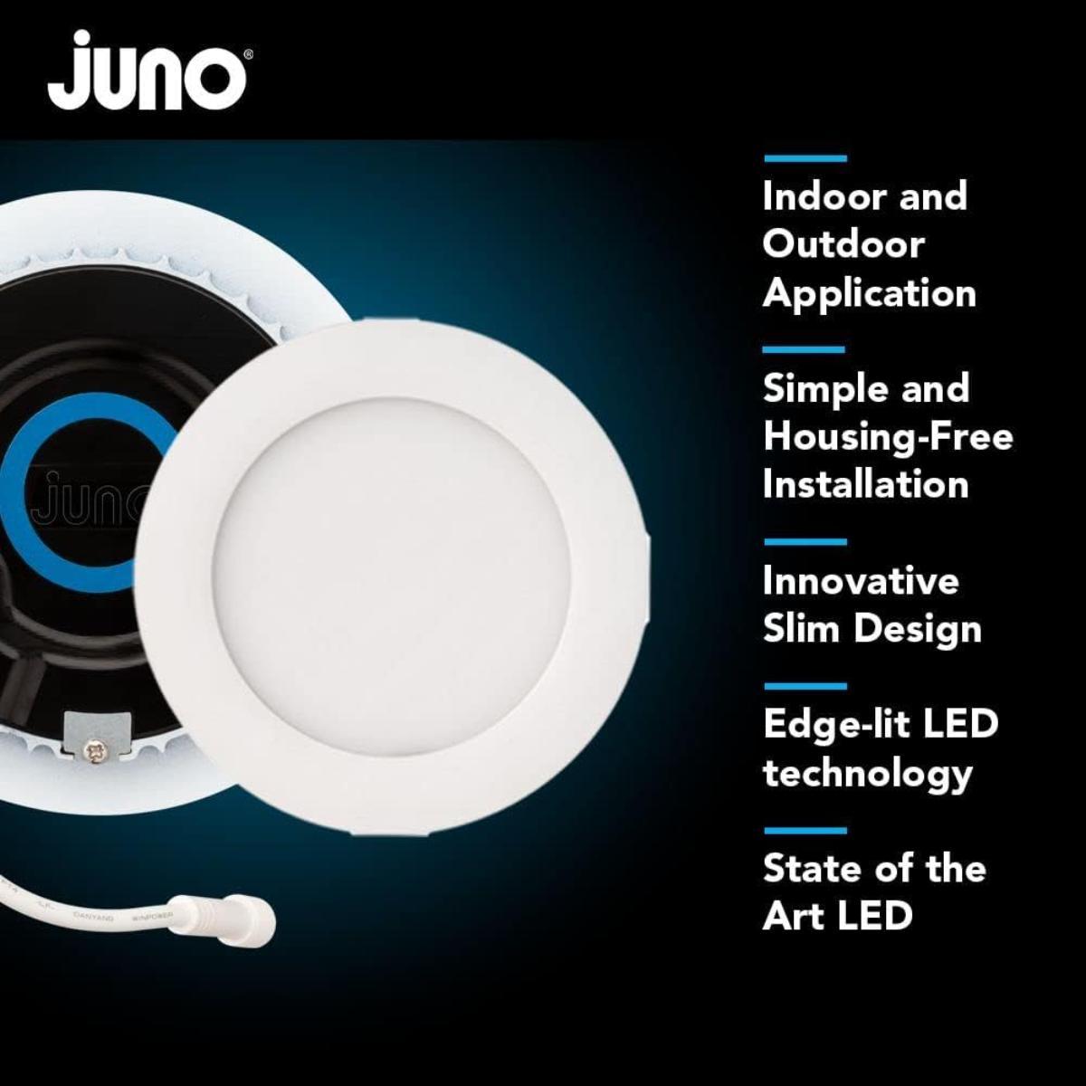6 In. Smart Wafer Canless LED Downlight, 14 Watt, 1000 Lumens, Tunable White, 2700K to 5000K, Ultra Thin