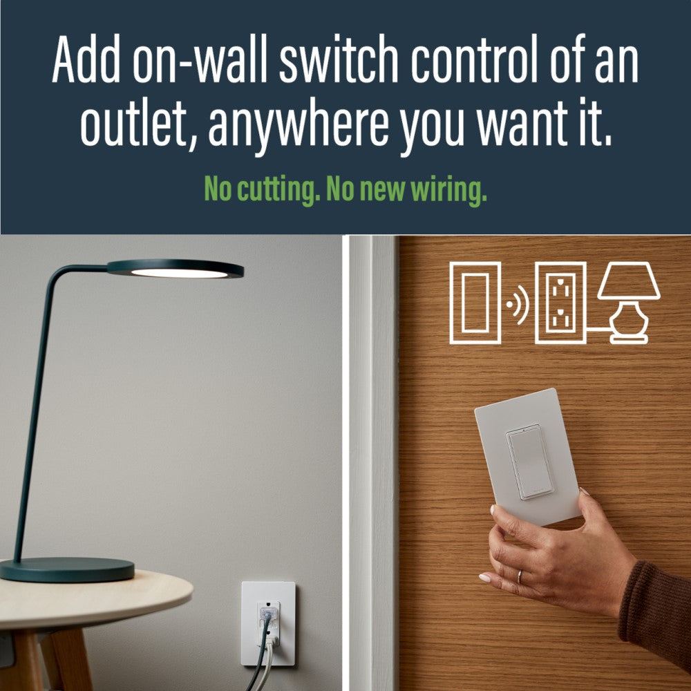 radiant Easy Switched Outlet Kit, 15A, White - Bees Lighting
