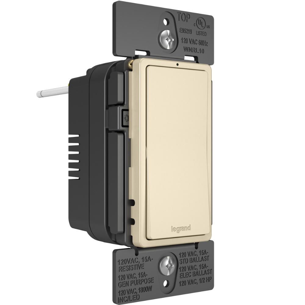 radiant Smart Switch With Netatmo, 15A, Light Almond - Bees Lighting