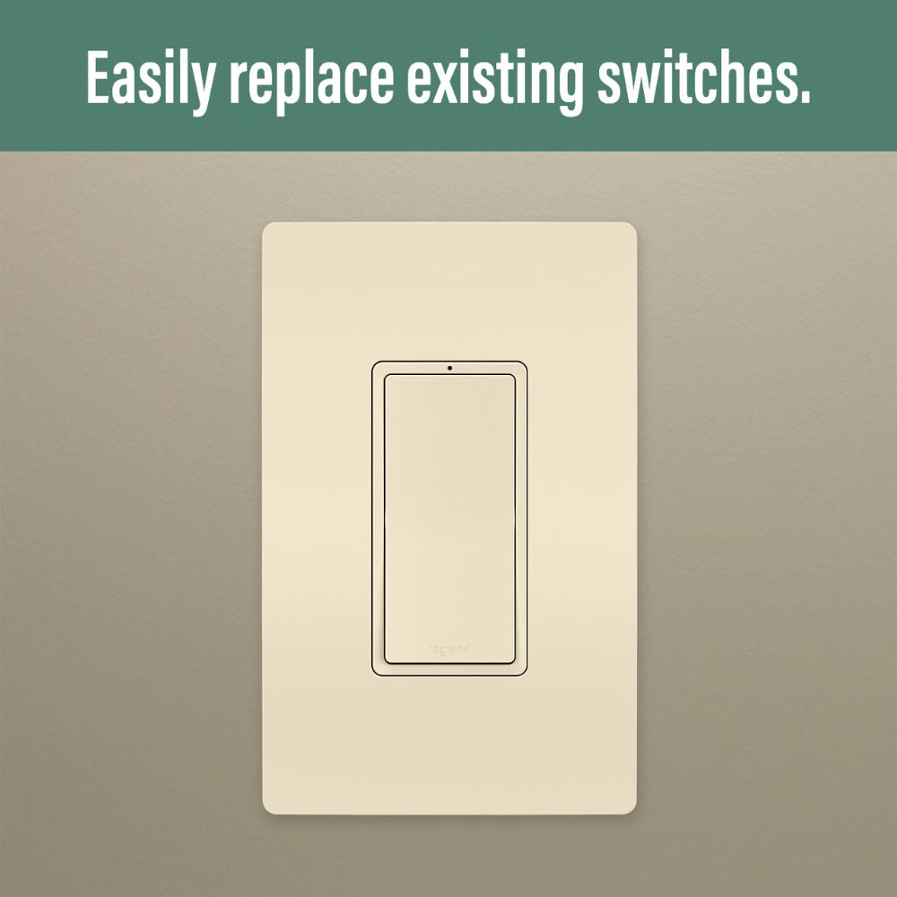 radiant Smart Switch With Netatmo, 15A, Light Almond - Bees Lighting