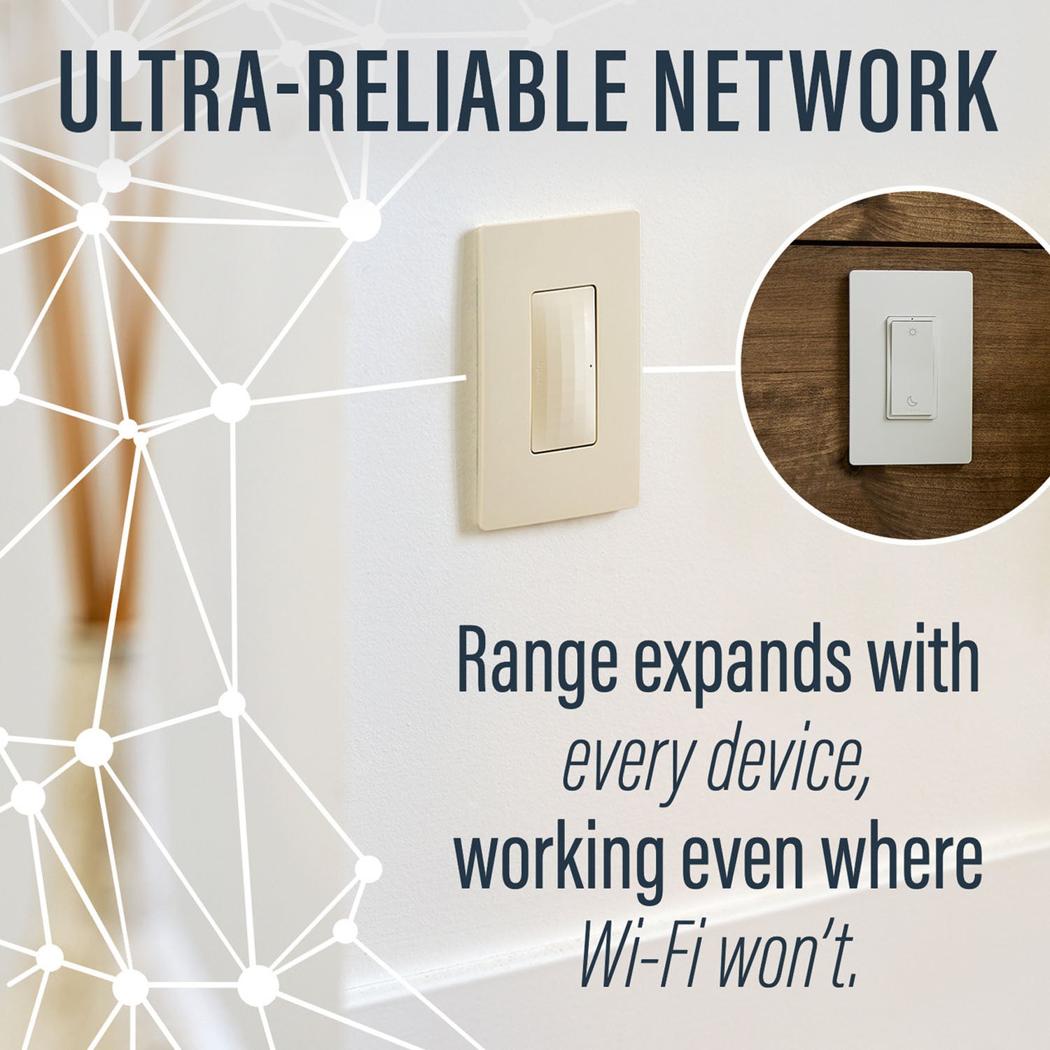 radiant Smart Switch With Netatmo, 15A, White - Bees Lighting