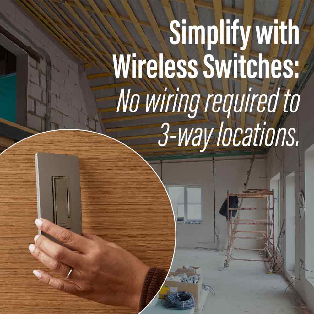 Radiant 3-Way/Multi-Location Rocker Wireless Smart Remote with Netatmo