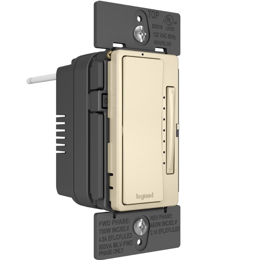radiant Netatmo Tru-Universal Smart Dimmer, 450W LED, 700W ELV, Light Almond - Bees Lighting