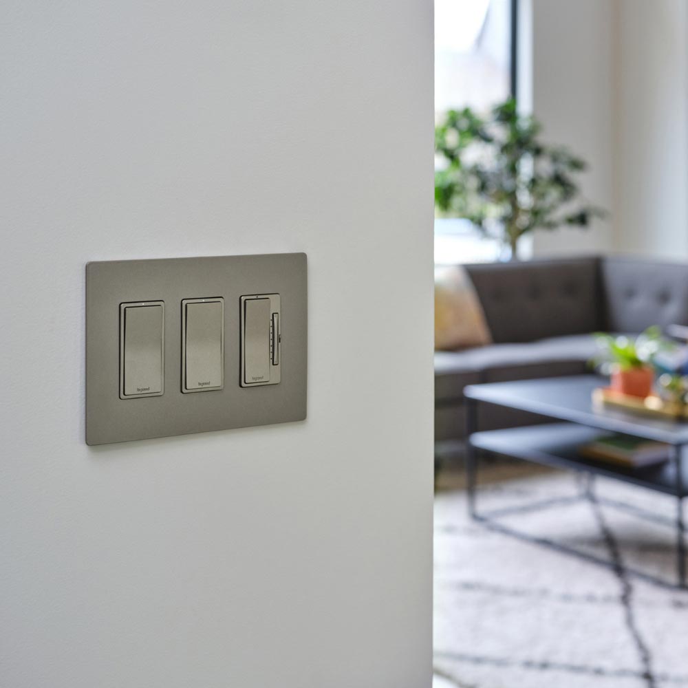 radiant Netatmo Tru-Universal Smart Dimmer, 450W LED, 700W ELV, Nickel - Bees Lighting
