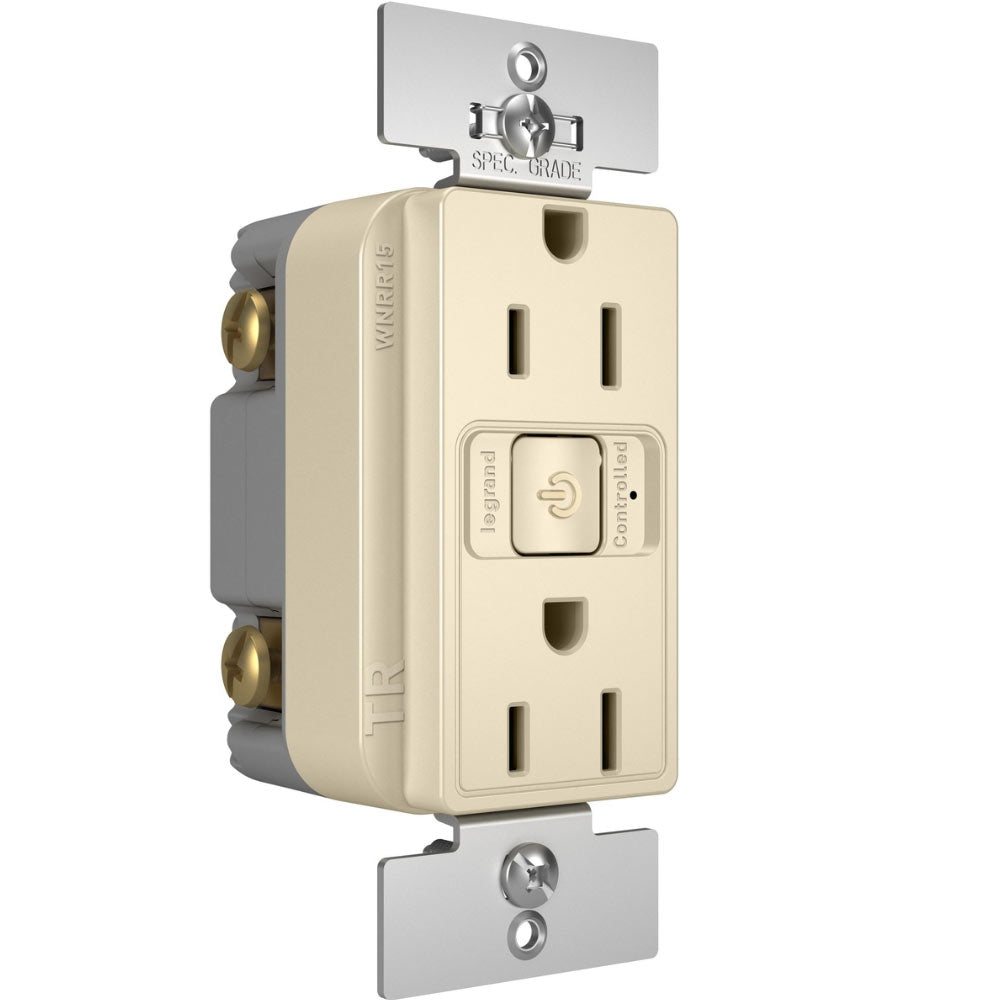 radiant 15A Smart Outlet with Netatmo, Light Almond - Bees Lighting