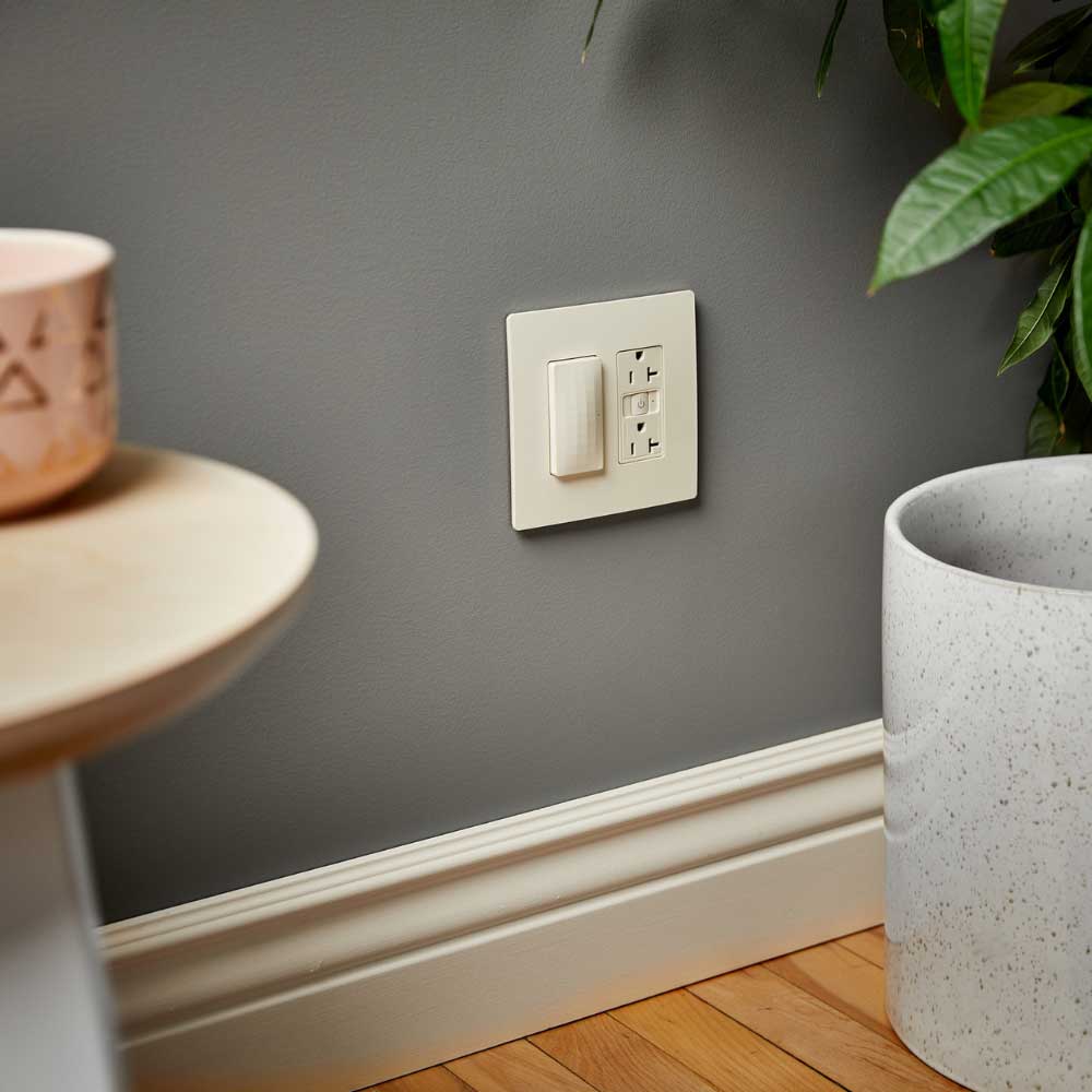 radiant 15A Smart Outlet with Netatmo, Light Almond - Bees Lighting