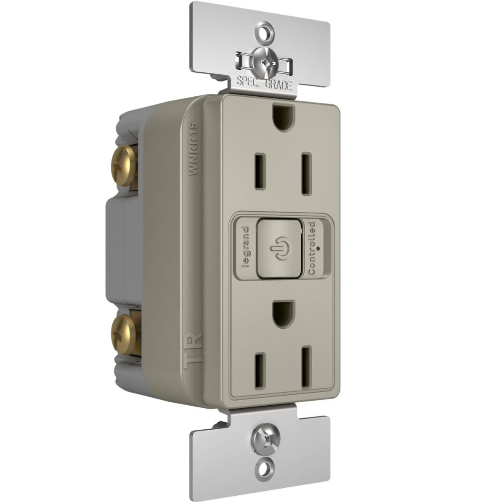 radiant 15A Smart Outlet with Netatmo, Nickel - Bees Lighting