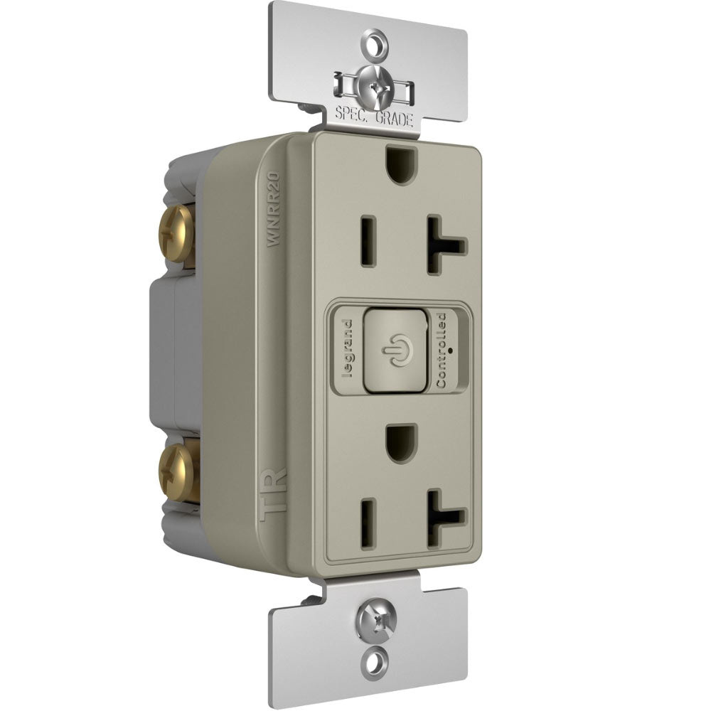 radiant 20A Smart Outlet with Netatmo, Nickel - Bees Lighting