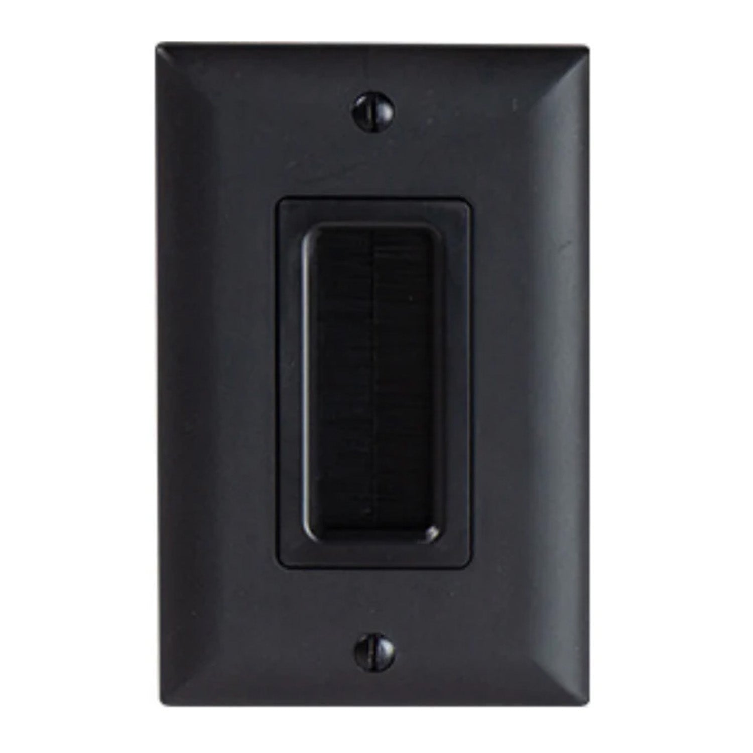 On-Q 1-Gang Cable Access Wall plate, Black - Bees Lighting