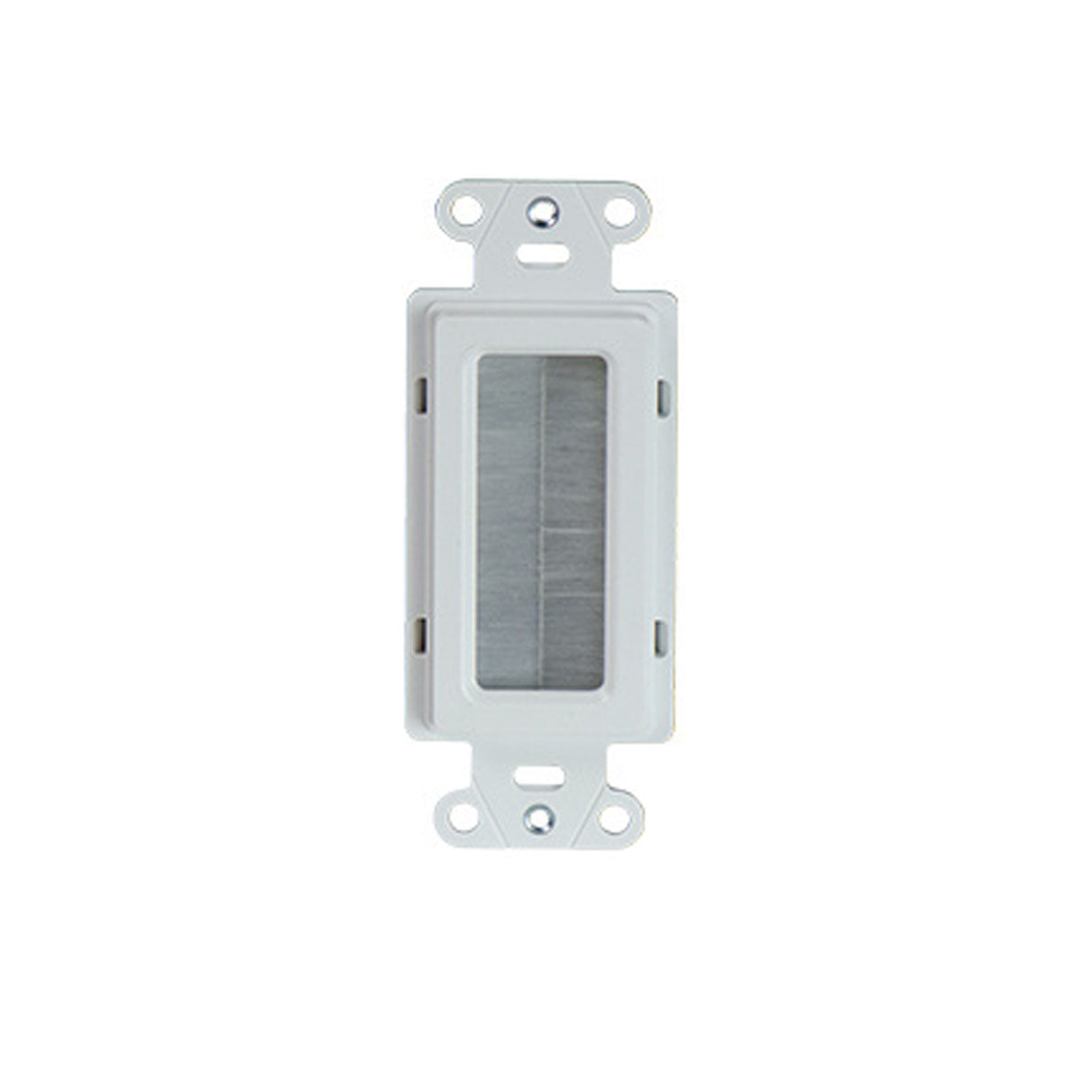 On-Q 1-Gang Cable Access Wall plate, White - Bees Lighting