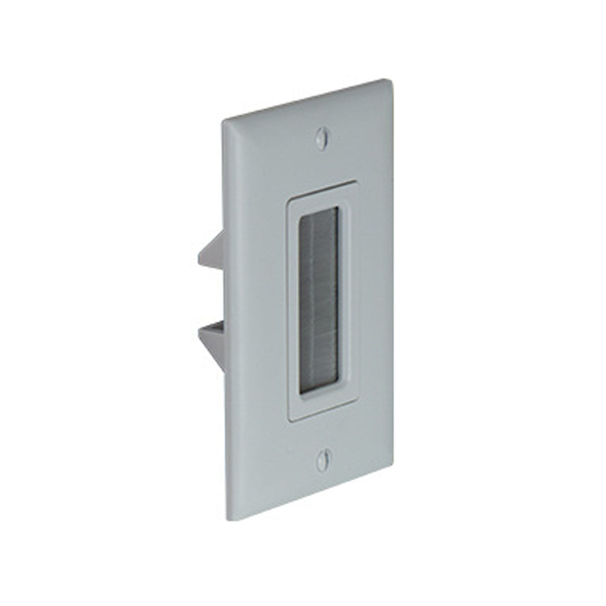 On-Q 1-Gang Cable Access Wall plate, White - Bees Lighting