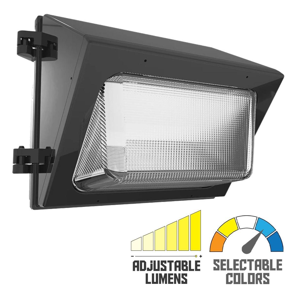 LED Standard Wall Pack With Photocell 29 Watts Adjustable 4,200 Lumens 30K/40K/50K 120-277V - Bees Lighting