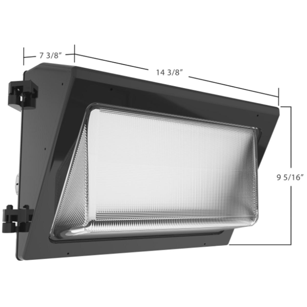 LED Wall Pack, 5700 Lumens, 40 Watts, 30K|40K|50K, On/Off Photocell, 120-277V - Bees Lighting