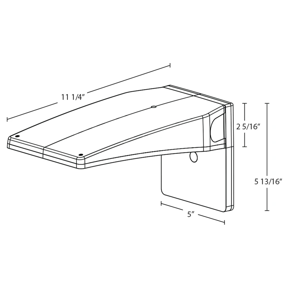 LED Cutoff Wall Pack, 32W, 4150 Lm, 30K/40K/50K, 120-277V, White - Bees Lighting
