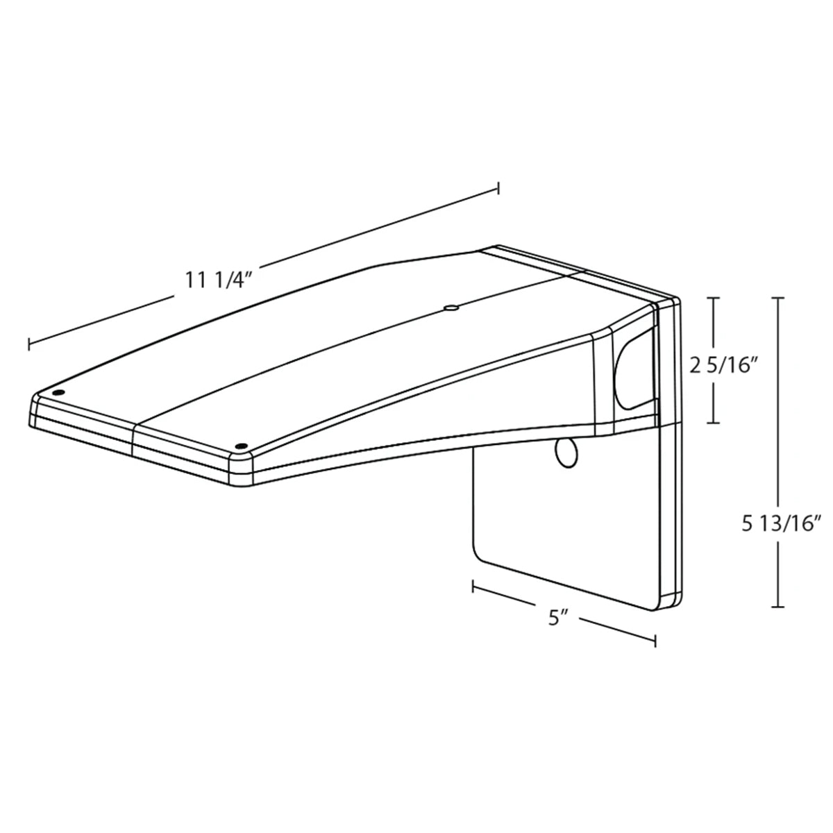 LED Cutoff Wall Pack, 32W, 4150 Lm, 30K/40K/50K, 120-277V, Bronze - Bees Lighting