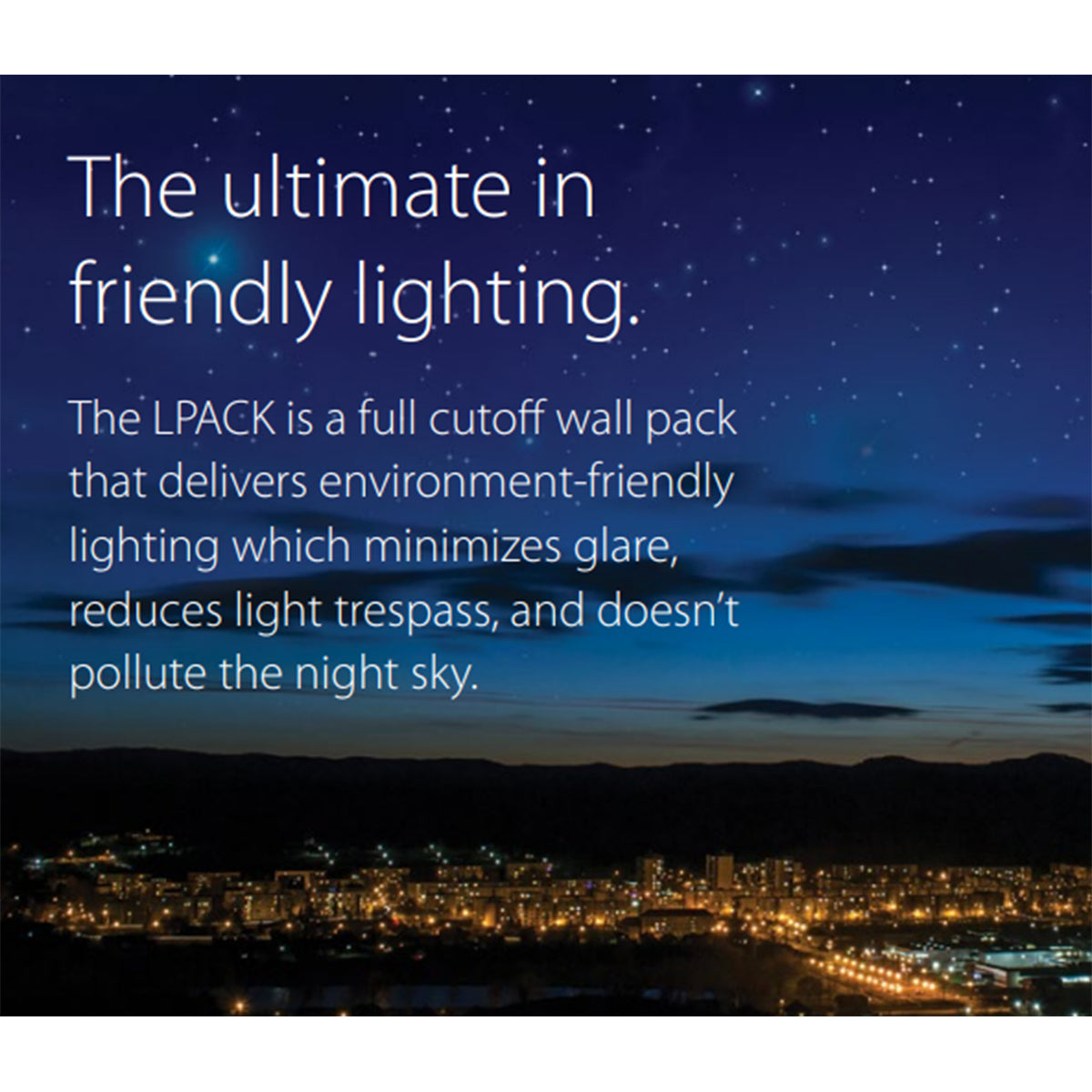 LED Cutoff Wall Pack, 13W, 1720 Lm, 30K/40K/50K, 120-277V, Bronze - Bees Lighting