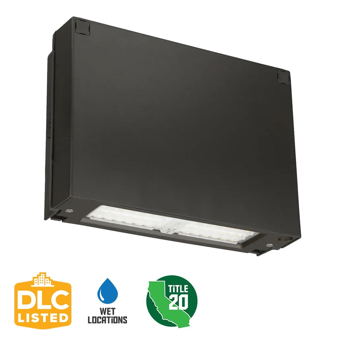 LED Wall Pack Light, Full Cut-Off, 3000 Lumens, 150W MH Replacement, 4000K, 120-277V
